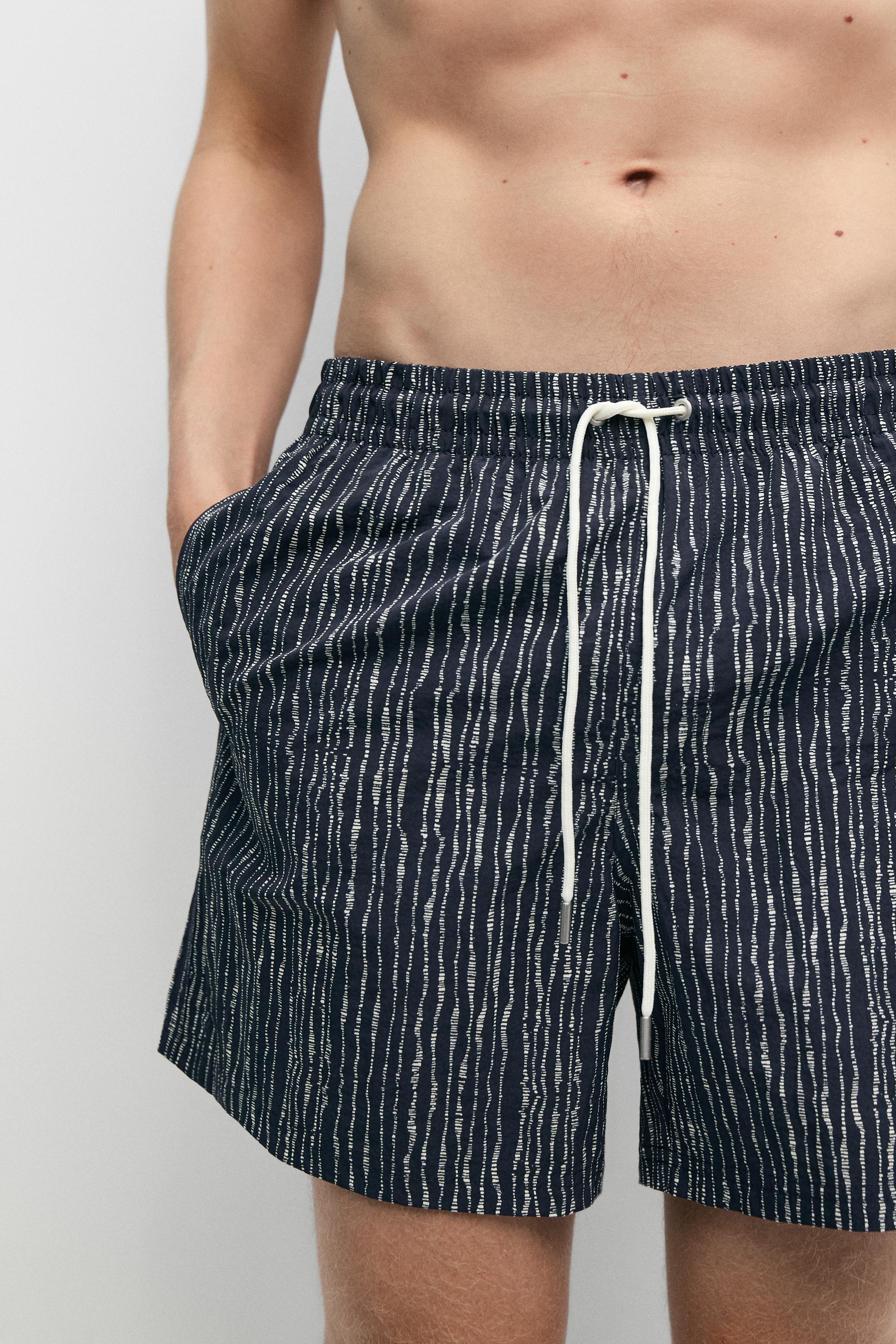 Printed swimming trunks